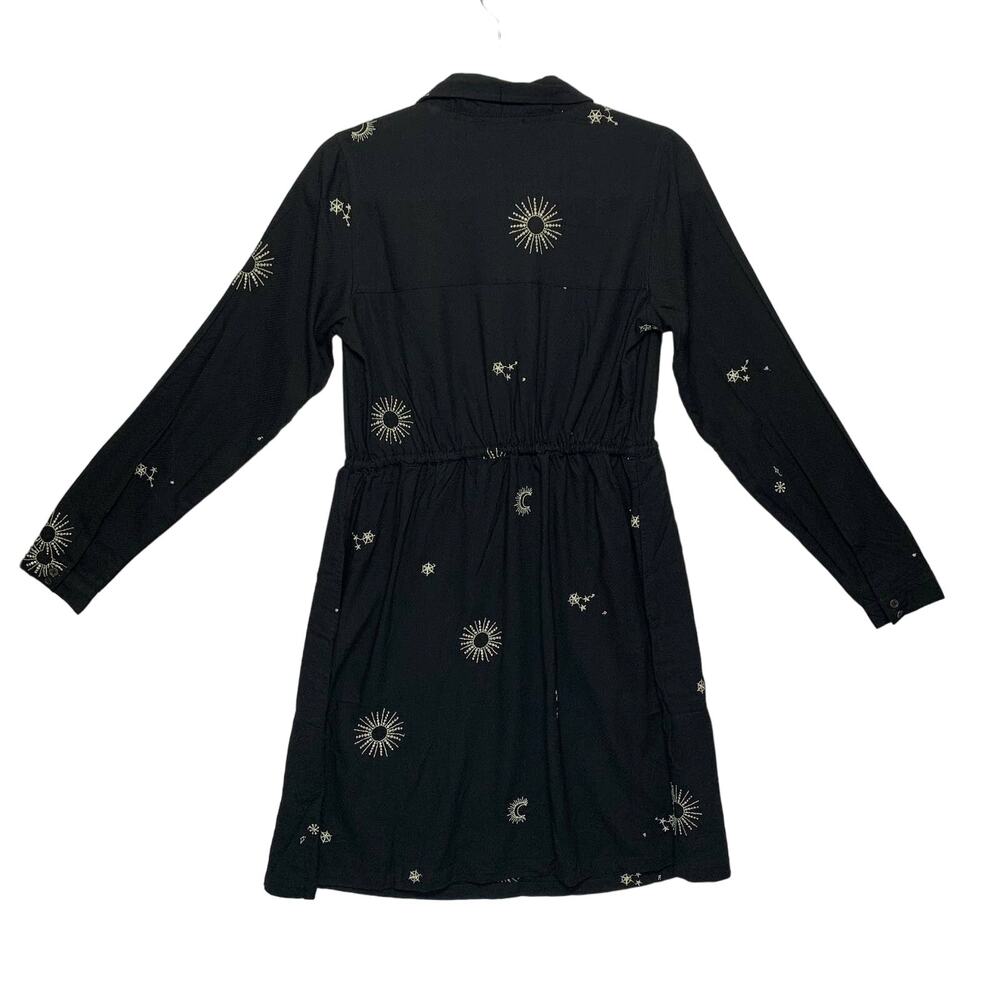 Fat Face Madagan Celestial Long Sleeve Dress NWT Sz 4 Embroidered Knee Length - Picture 2 of 10